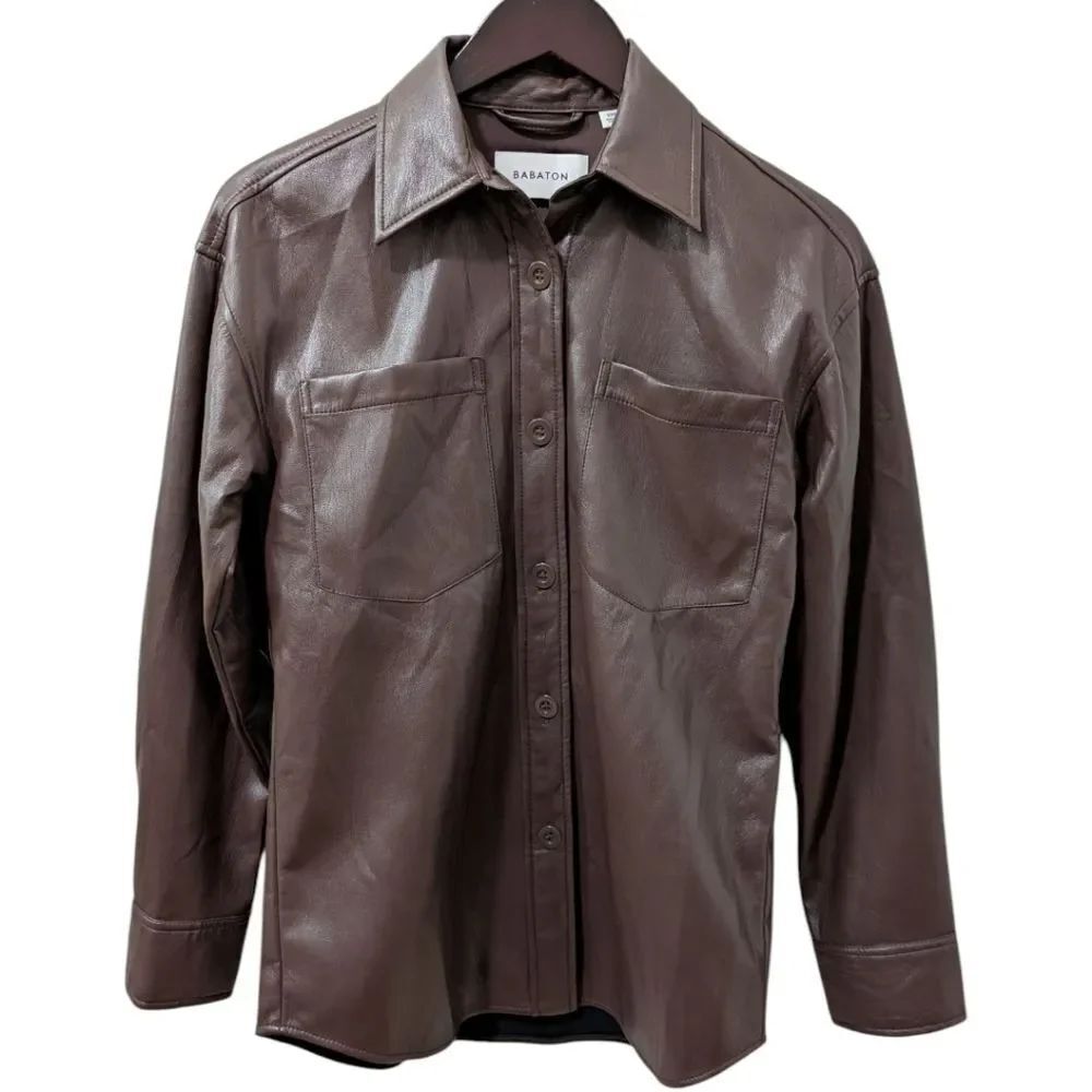 BABATON Ava Jacket Vegan leather - Shirt Jacket Rich Mocha Brown 2XS